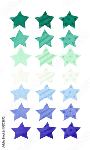 Gay pride flag - watercolor clipart. LGBT pride month art  rainbow stars clipart for pride stickers  posters  cards