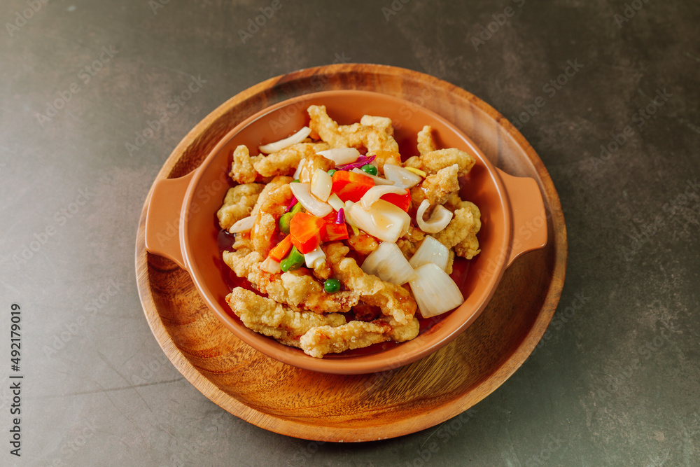 Tangsuyuk, Korean style Sweet and sour pork Tangsuyuk, Korean style Sweet and sour pork
