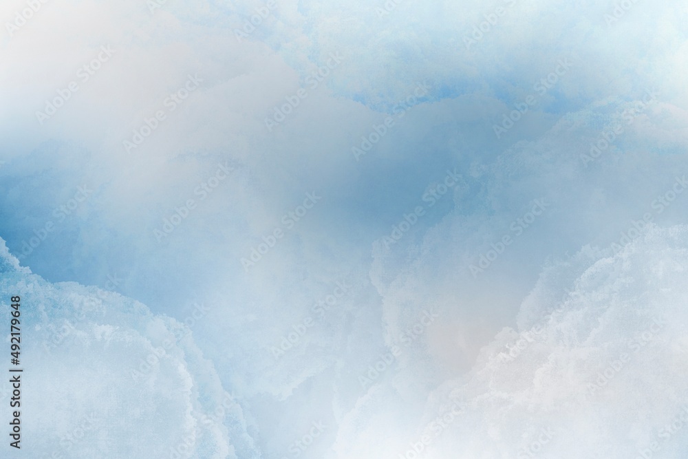 Obraz premium Watercolor background in blue colors for wallpaper. Abstract illustration.