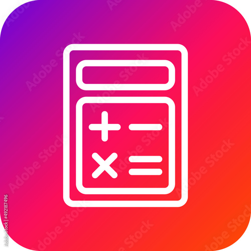 Calculator Vector Icon Design Illustration