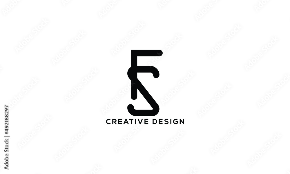 FS SF LS SL Abstract initial monogram letter alphabet logo design FS SF LS SL Abstract initial monogram letter alphabet logo design