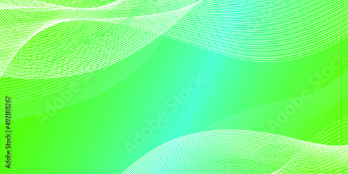 Green wave abstract background vector can be use cover, banner, wallpaper