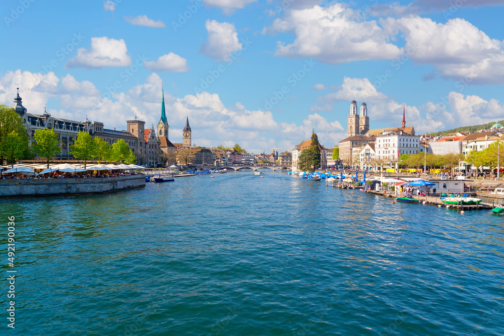 Obraz premium Skyline von Zürich, Schweiz