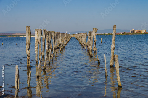 Lake Pomorie  protected area  located on the Via Pontica bird migration route. Bulgarian lake with ornithological importance.