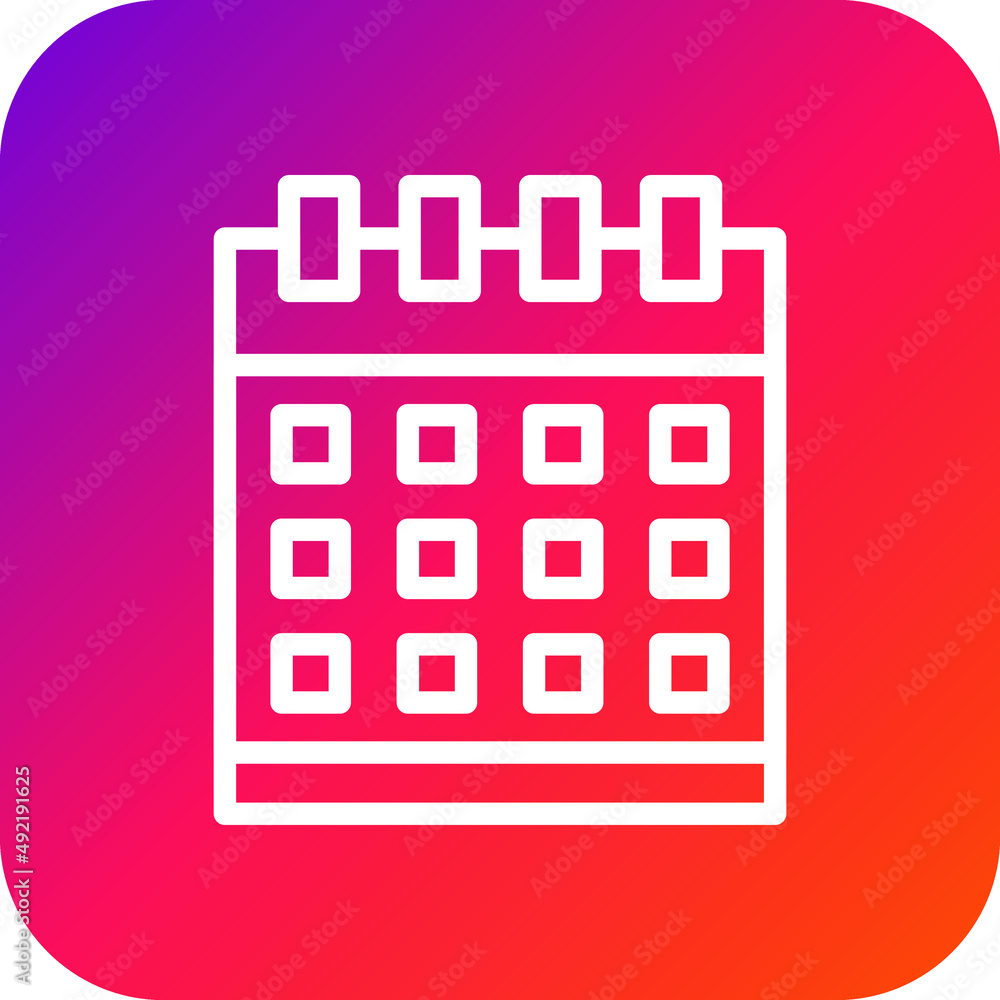 Calendar Vector Icon Design Illustration