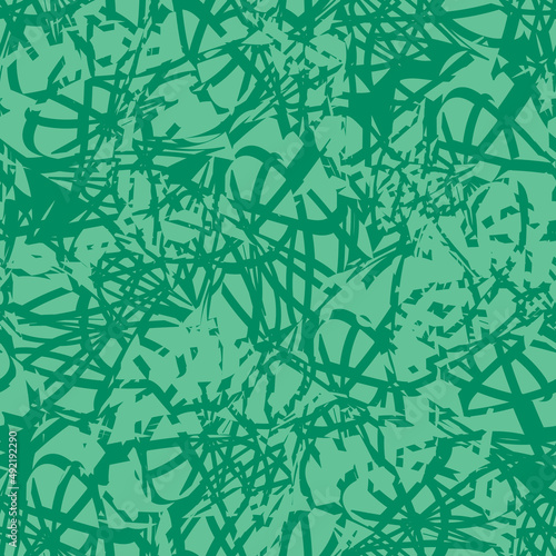 A green abstract texture seamless vector pattern