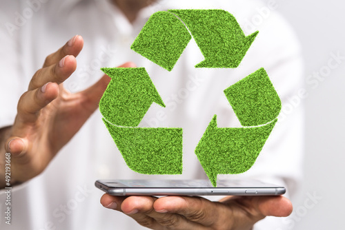 recycling modern grün