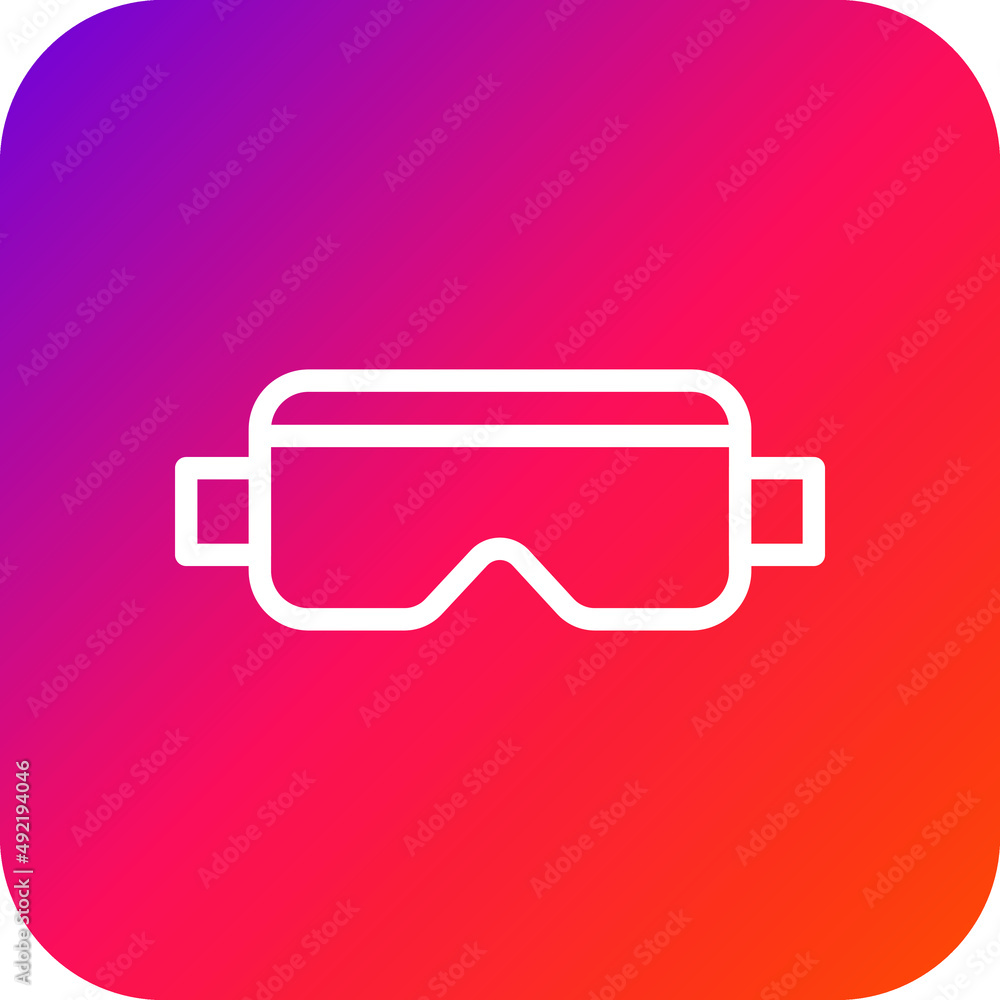 Goggle Vector Icon Design Illustration Goggle Vector Icon Design Illustration