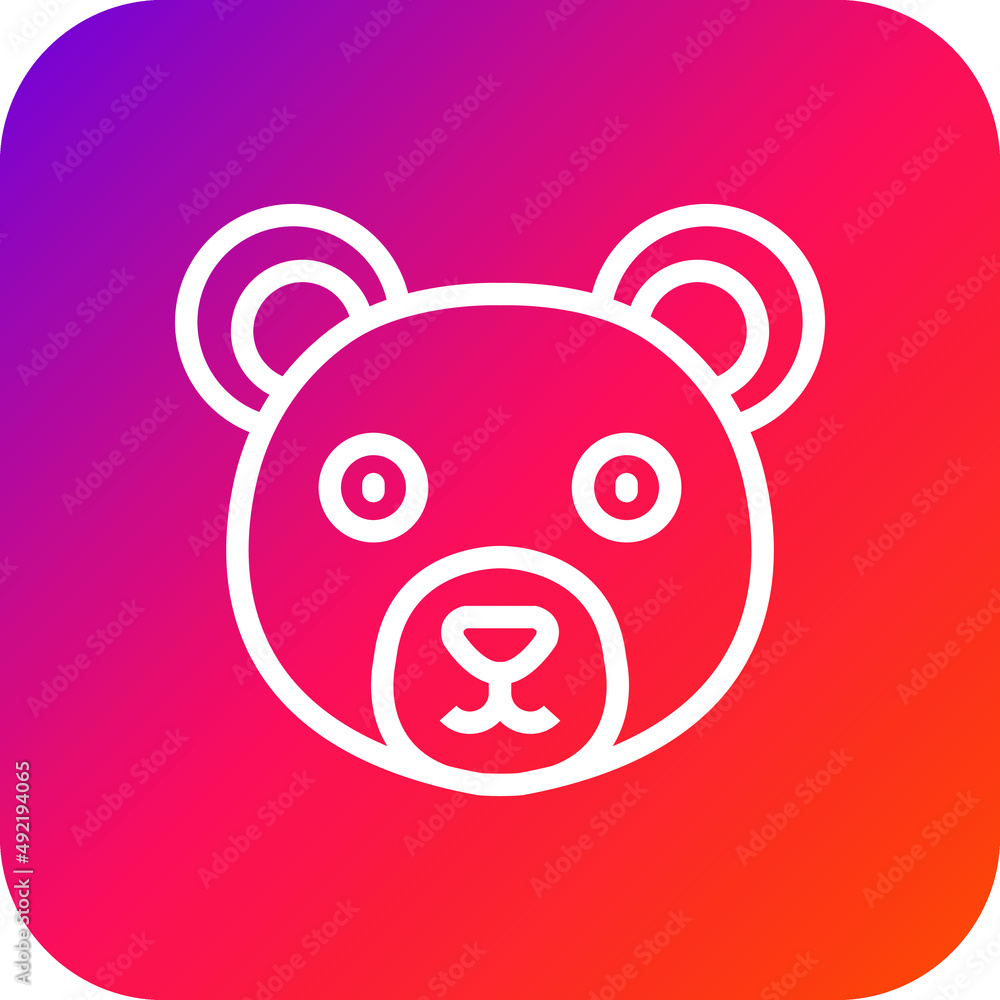 Bear Vector Icon Design Illustration Bear Vector Icon Design Illustration