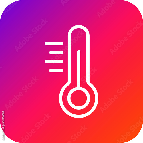 Thermometer Vector Icon Design Illustration