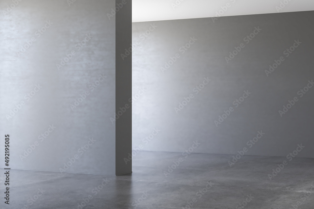 3D rendering of home interior without furniture. 3D Rendering
3D rendering of home interior without furniture. 3D Rendering
