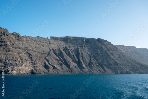 Punta Fariones, Chinijo Archipelago, Orzola, Lanzarote, Canary Islands, seen from the sea