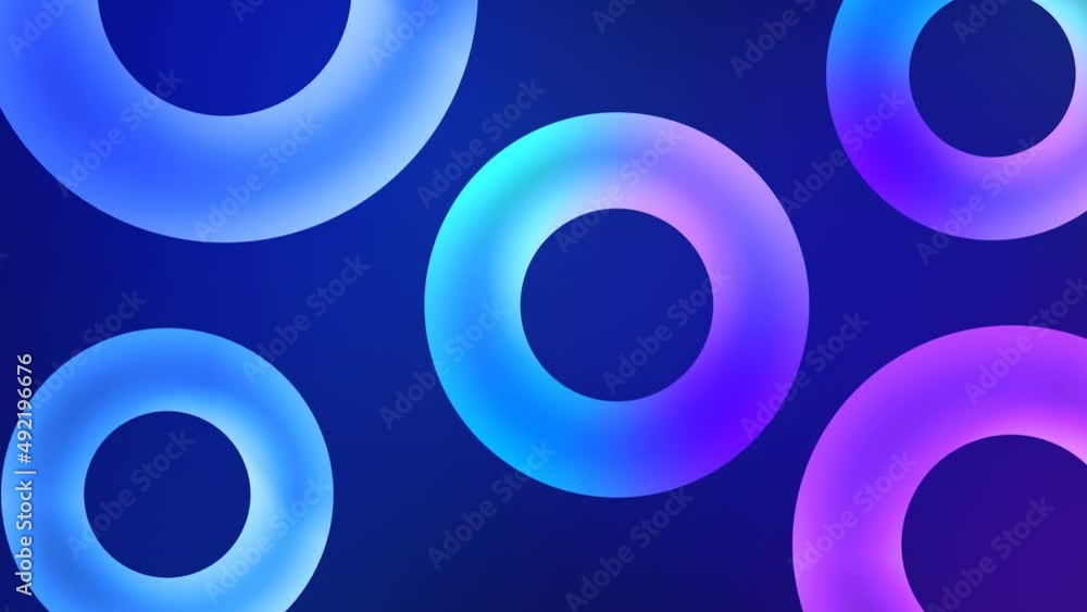 Animated abstract background with circles Animated abstract background with circles