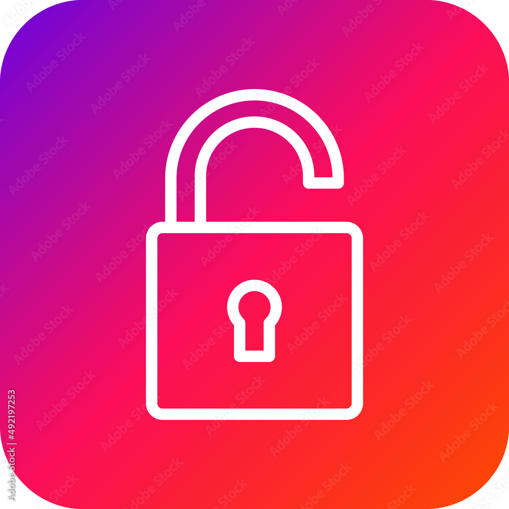 Unlocked Vector Icon Design Illustration Unlocked Vector Icon Design Illustration