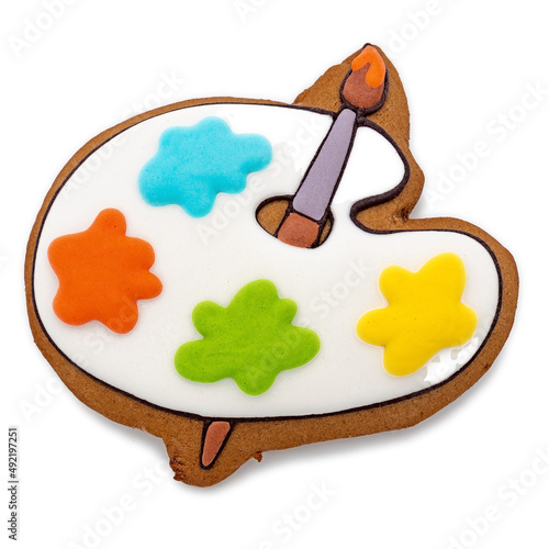 Palette for paints painting, Knowledge Day on September 1