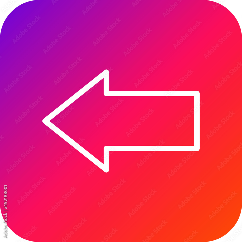 Left arrow Vector Icon Design Illustration Left arrow Vector Icon Design Illustration