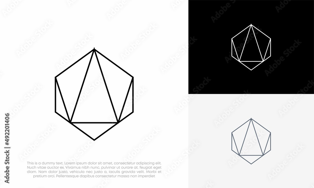 diamond emerald geometry shape logo vector icon design illustration diamond emerald geometry shape logo vector icon design illustration