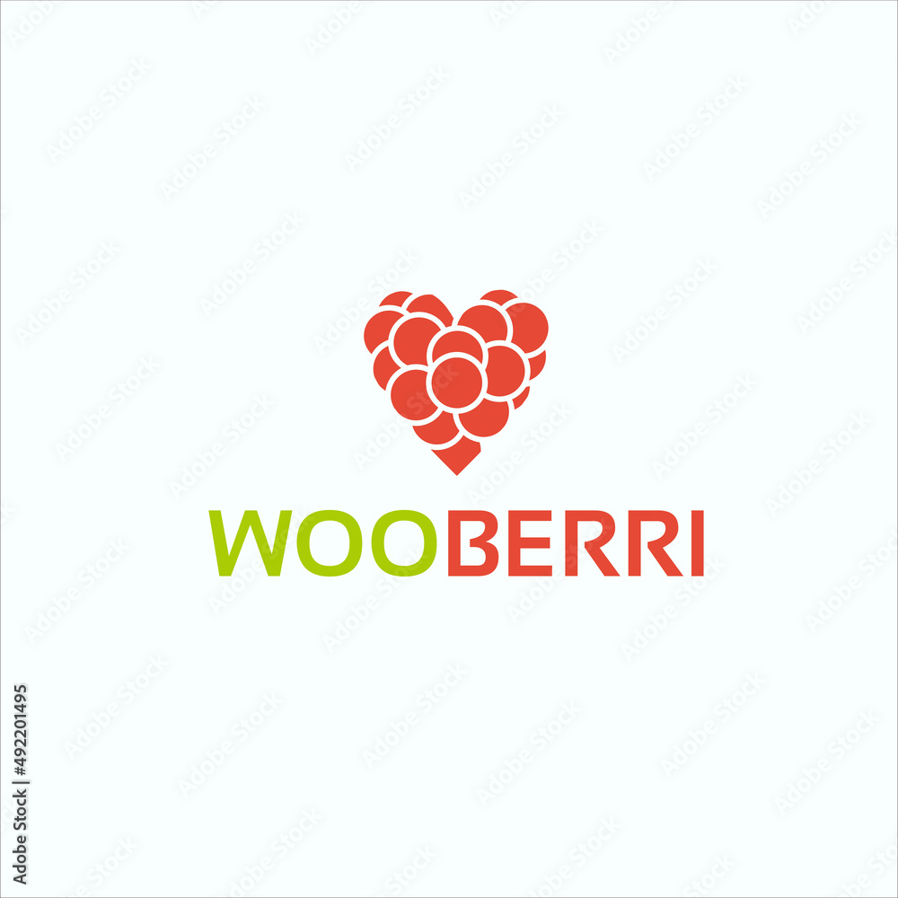 Fruit Berry Logo and Icon mascot for your company Fruit Berry Logo and Icon mascot for your company