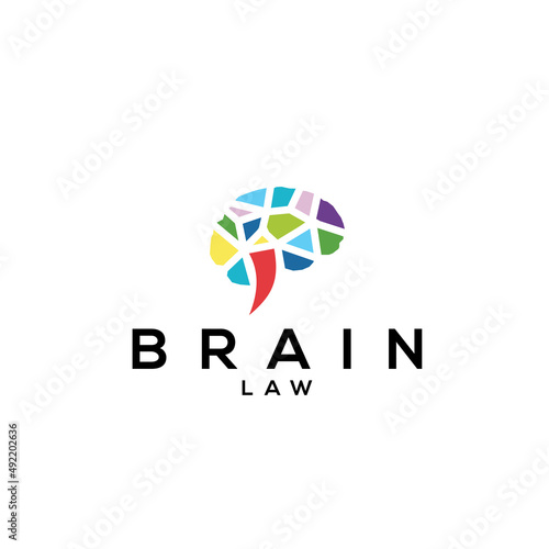 Brain Logo and Icon mascot for your company