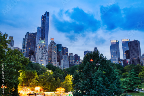 New York City Midtown View from Central Park at Dusk, New York