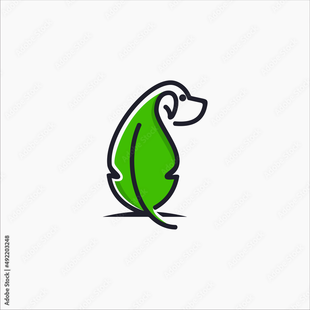 Obraz premium Dog mascot logo vector icon illustration design Premium Vector