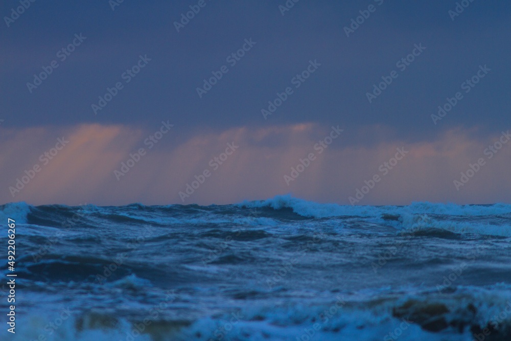Fototapeta premium Tempestade no mar