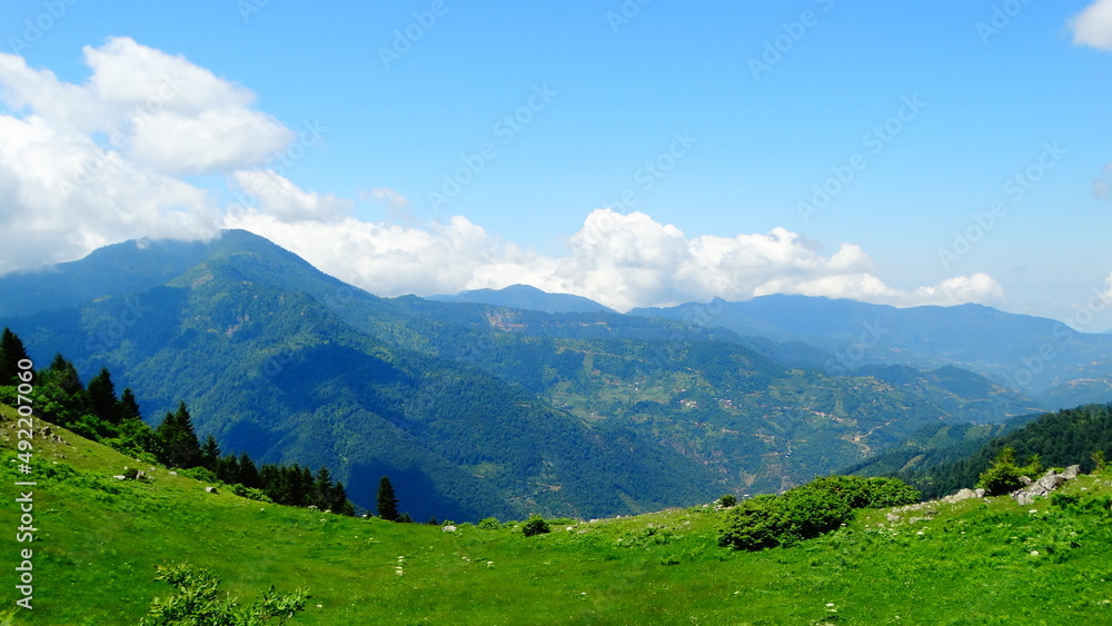 
Turkey, nature and mountain scenery shot in the mountains of the Giresun