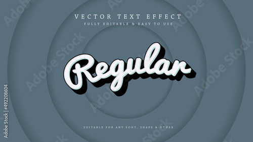 Vintage retro vector text effect fully editable and easy to use	
