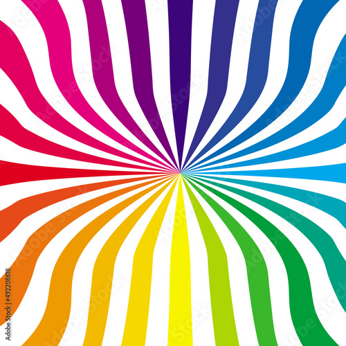 Colorful rainbow design vector illustration. Bright color design background. Trendy rainbow art