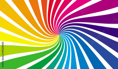 Colorful rainbow design vector illustration. Bright color design background. Trendy rainbow art