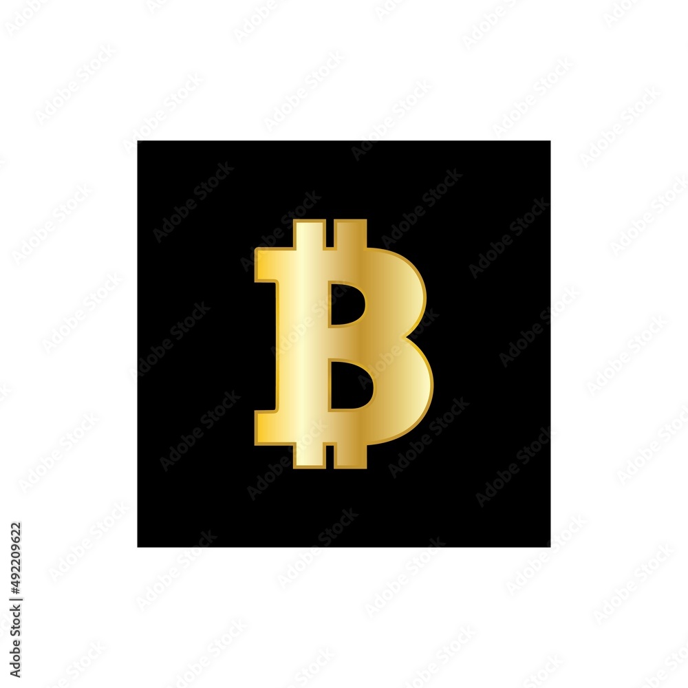 bitcoin crypto B letter logo symbol template design illustration vector bitcoin crypto B letter logo symbol template design illustration vector