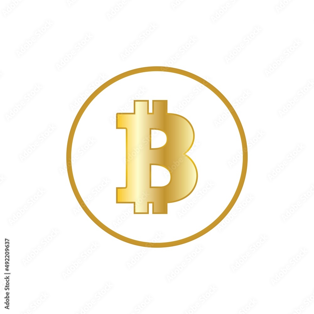 bitcoin crypto B letter logo symbol template design illustration vector bitcoin crypto B letter logo symbol template design illustration vector