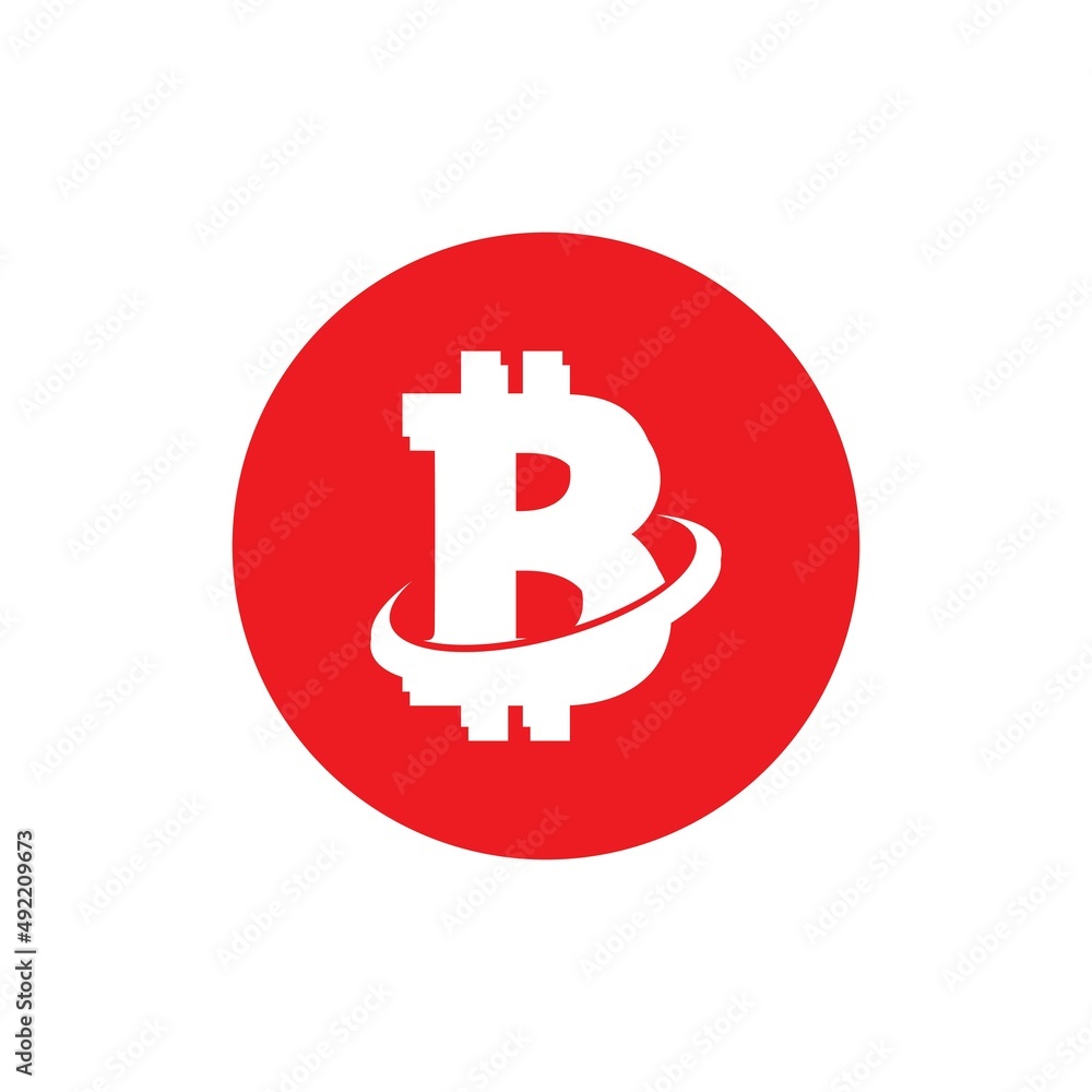 bitcoin crypto B letter logo symbol template design illustration vector bitcoin crypto B letter logo symbol template design illustration vector