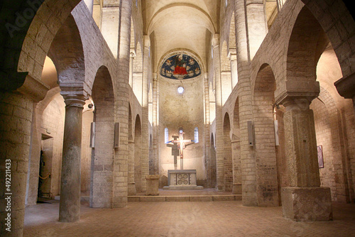 Spoleto, church of Sant'Eufemia, interior of the building