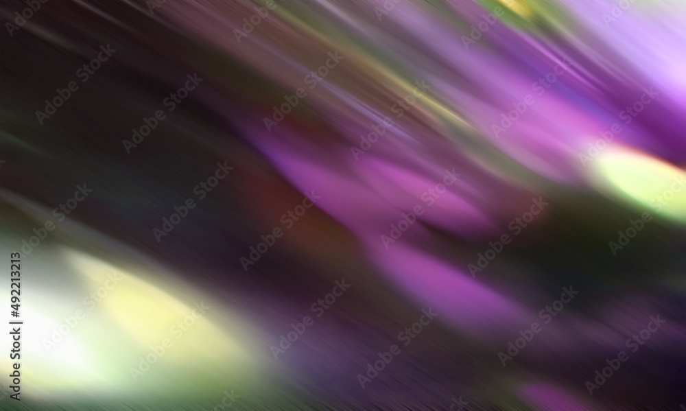 Fototapeta premium Violet floating over green 02