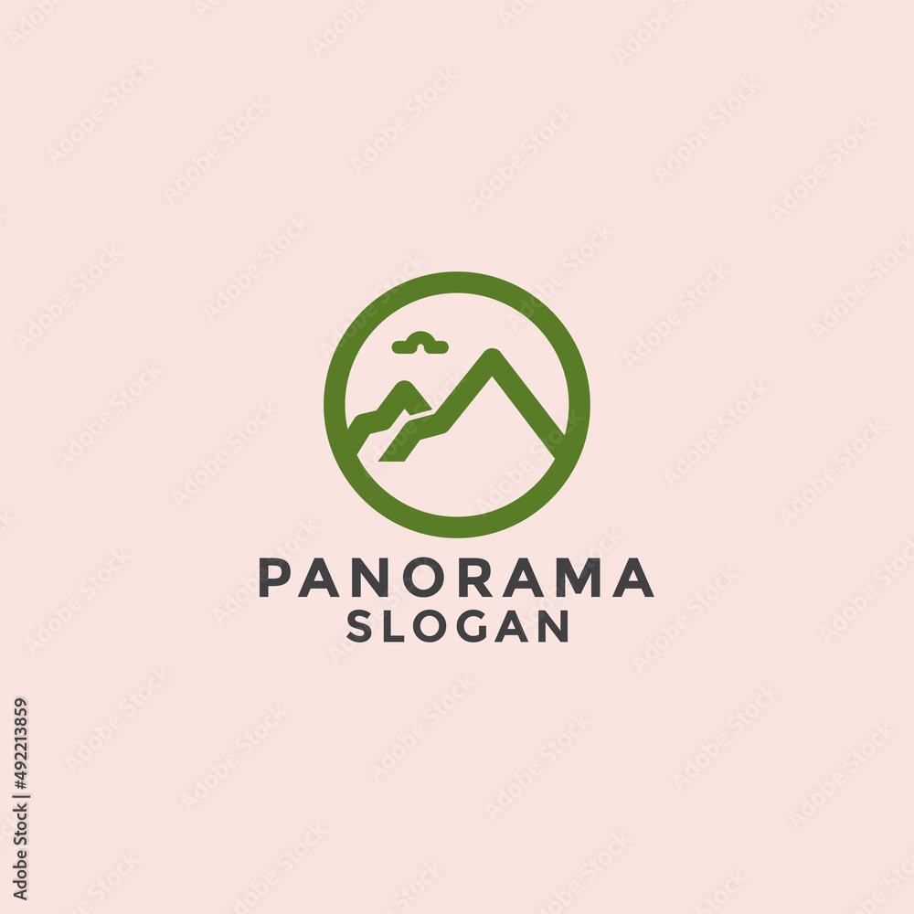 Mountain logo icon design template. Elegant, luxury, premium vector Mountain logo icon design template. Elegant, luxury, premium vector