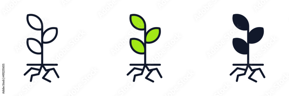 root botany icon symbol template for graphic and web design collection logo vector illustration root botany icon symbol template for graphic and web design collection logo vector illustration