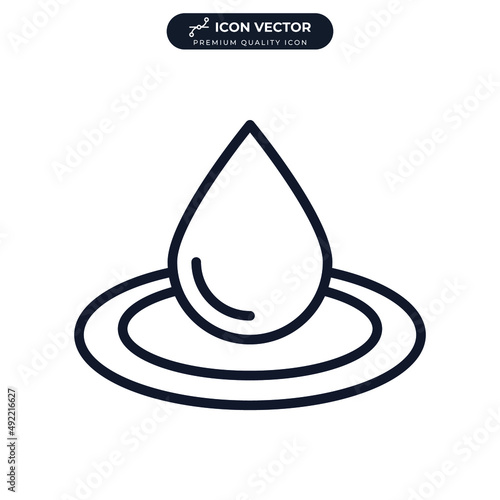 hydrology icon symbol template for graphic and web design collection logo vector illustration photo