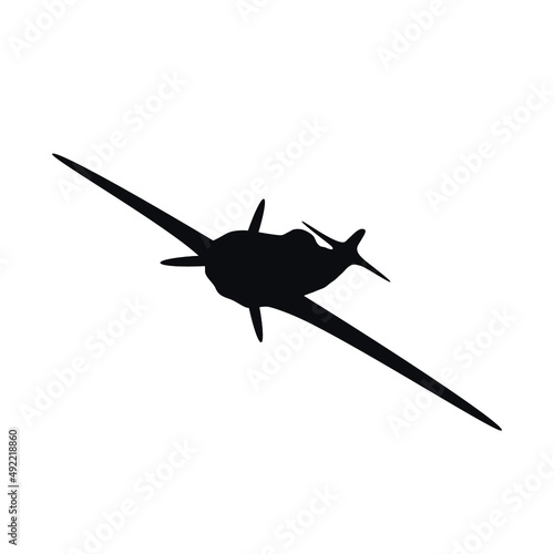 Combat battle aircraft logo icon sign Airplane bomber fighter symbol emblem Military vintage tech design style Fashion print clothes apparel greeting invitation card cover flyer game poster banner ad photo