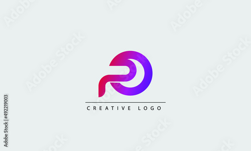 PO OP Abstract initial monogram letter alphabet logo design photo