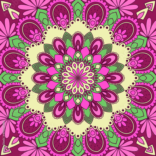mandala pattern flower