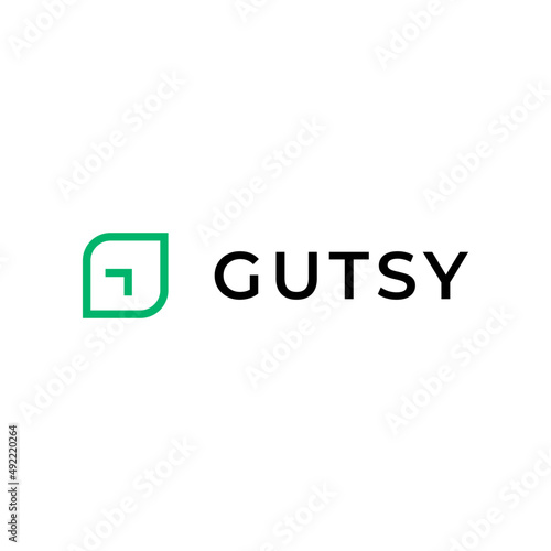 simple nature and G letter logo design
