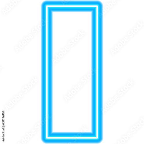 Rectangle Geometric Neon