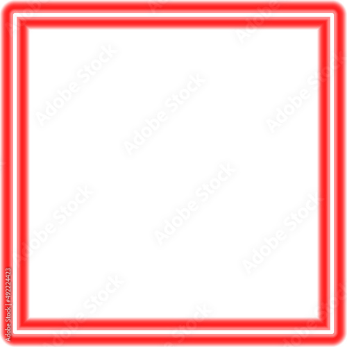 Square Geometric Neon