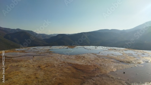 Canales prehispánicos Hierve el Agua Oaxaca