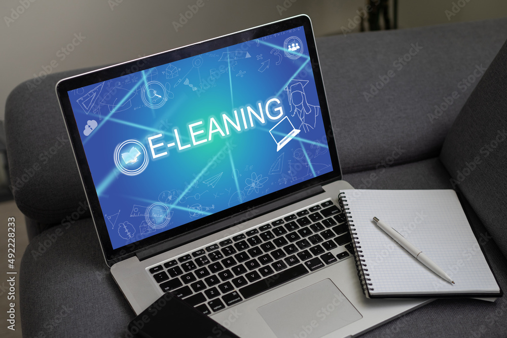 E-learning Education Internet Technology Webinar Online Courses concept. E-learning Education Internet Technology Webinar Online Courses concept.
