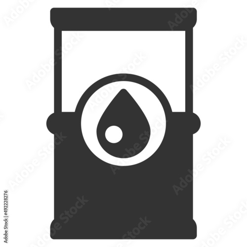 Vector fuel solid icon, fuel and oil artboard 64x64 pixel, isolated white background