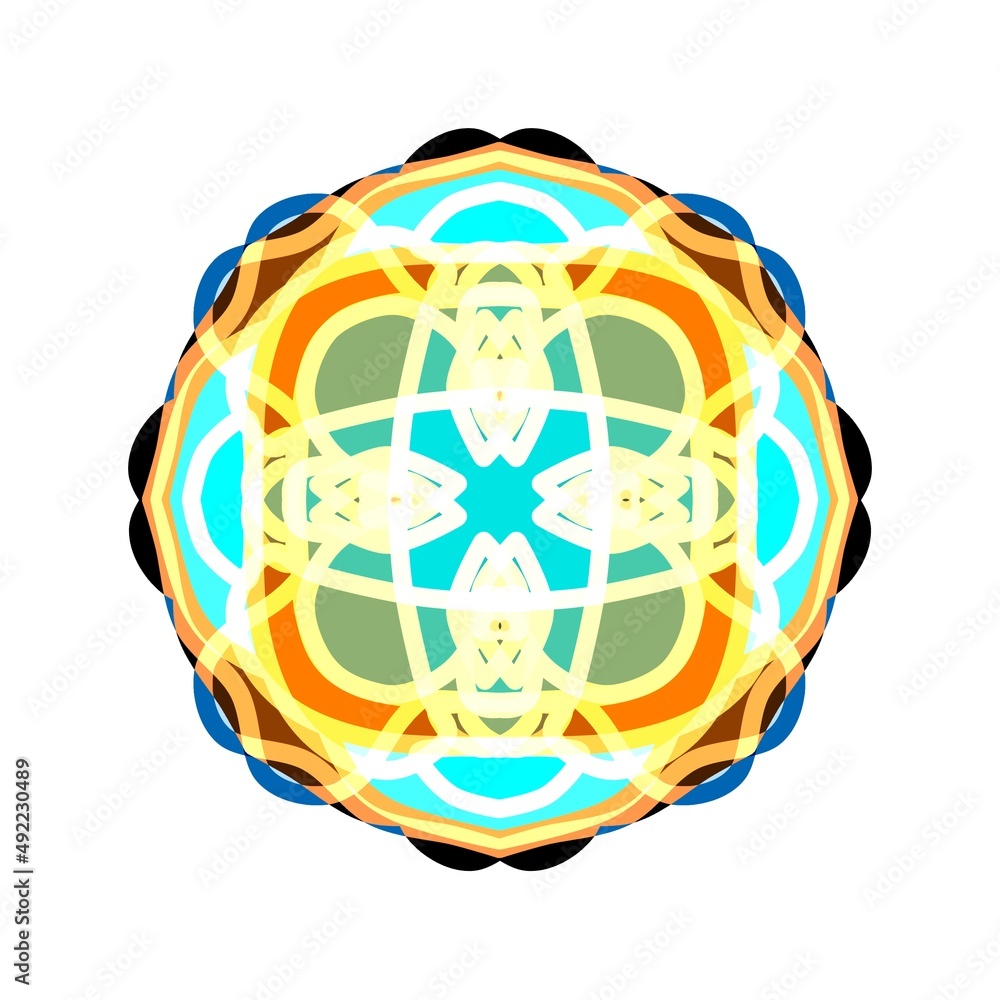 Ethnic oriental mandala. Repeating floral patterns. Background for albums, scrapbooking, art objects, advertising, bloggers and screensavers. Ethnic oriental mandala. Repeating floral patterns. Background for albums, scrapbooking, art objects, advertising, bloggers and screensavers.
