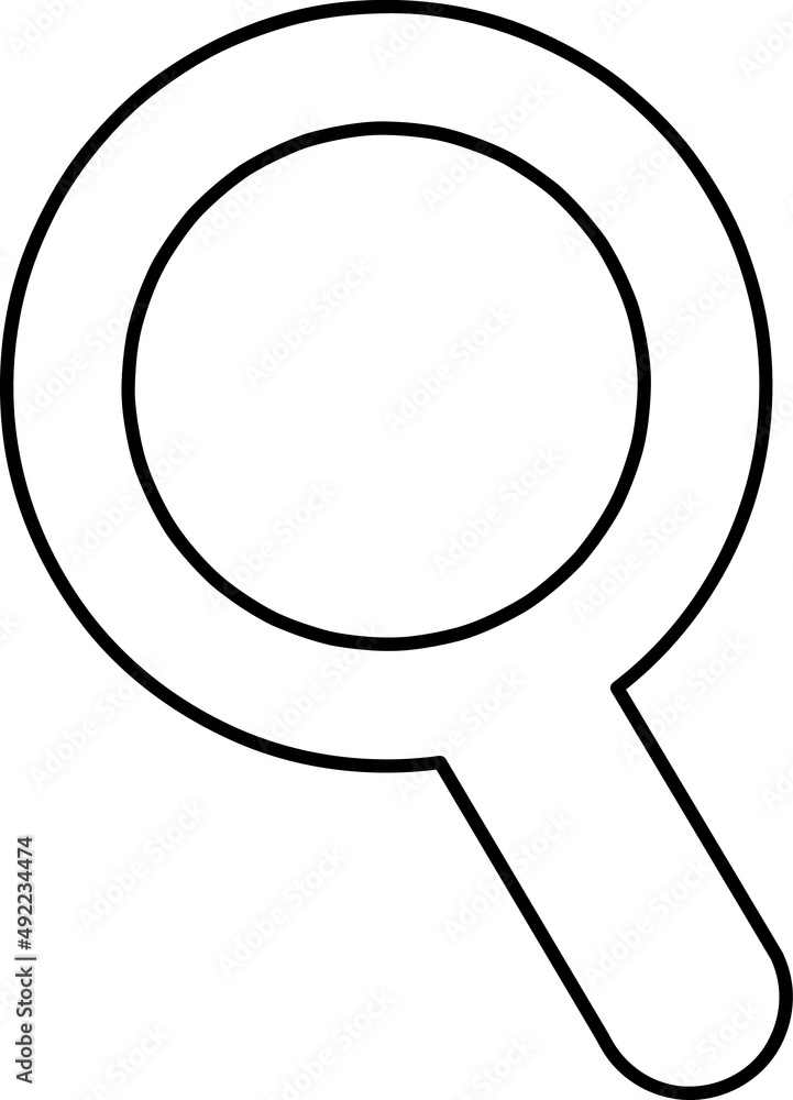 Magnifying glass icon vector. Search sign line art.eps Magnifying glass icon vector. Search sign line art.eps