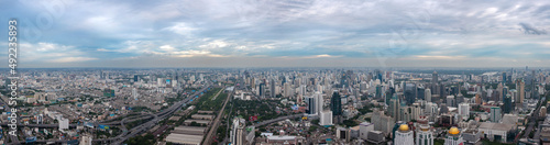 Aerial view of Bangkok City, Thailand © maodoltee